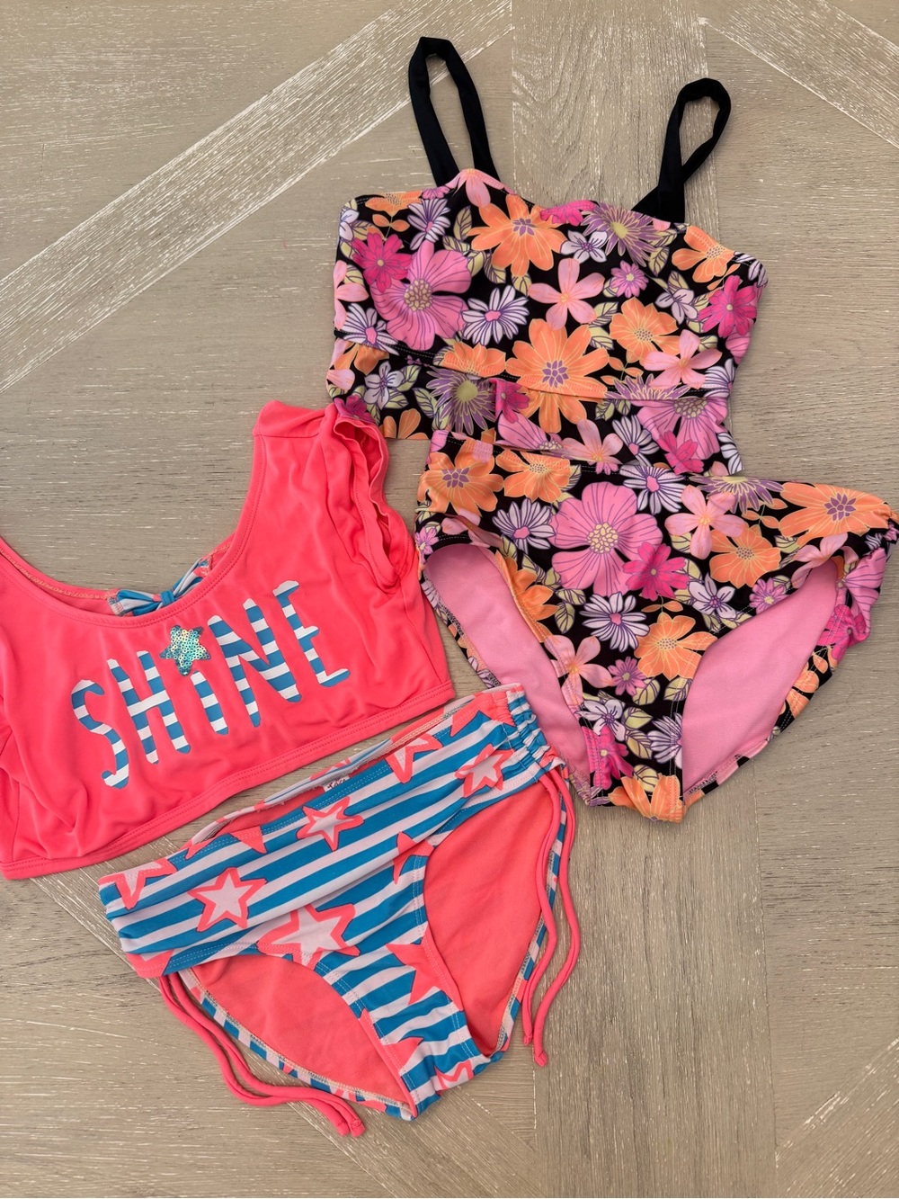 Justice & Wonder Nation Bikini Swimsuits Girls 10 and 10/12